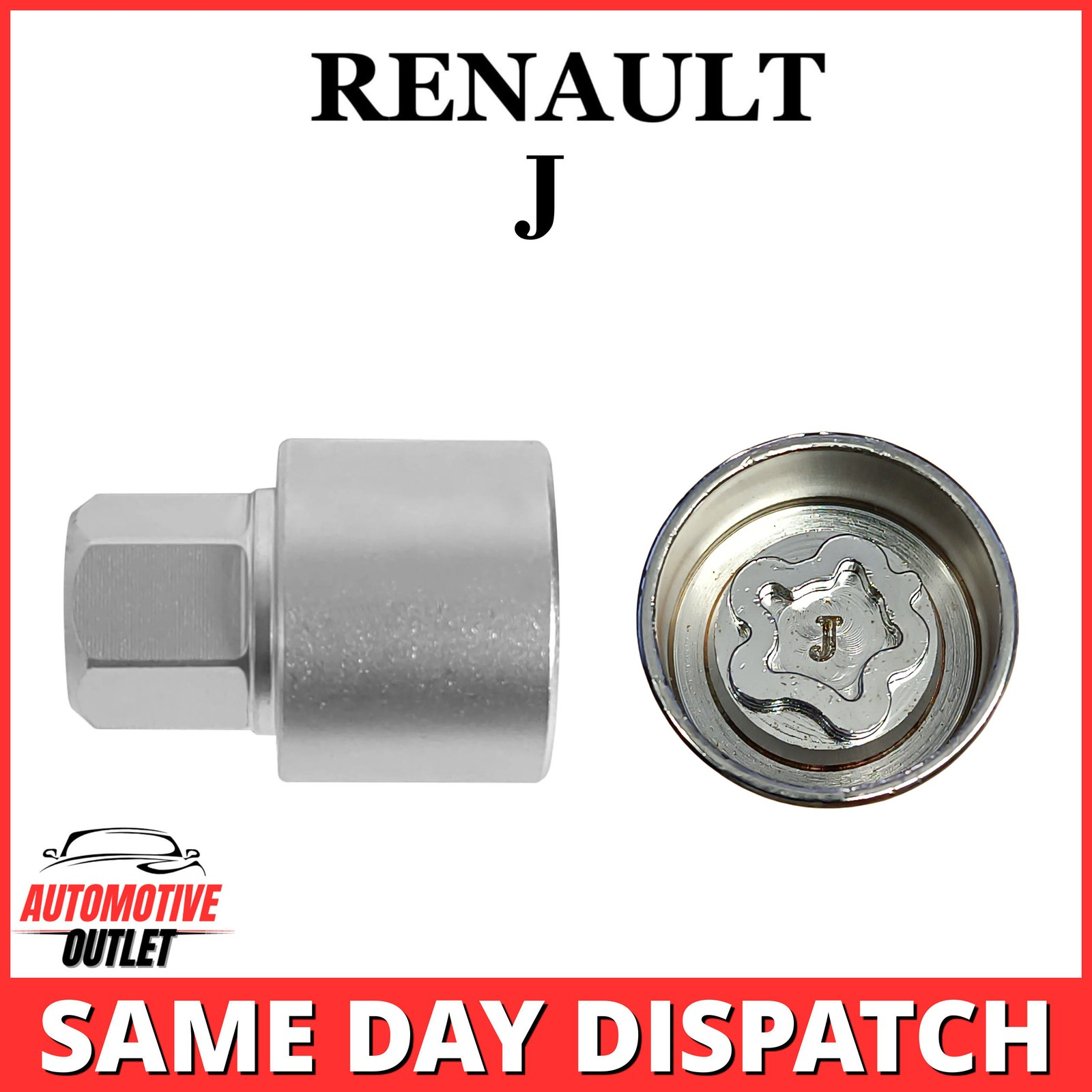 LOCKING WHEEL MASTER SECURITY NUT BOLT REMOVER KEY SOCKET J FOR RENAULT