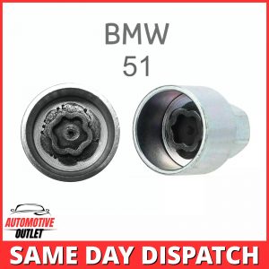 LOCKING WHEEL NUT MASTER BOLT SECURITY KEY NUMBER 51, 17mm SOCKET FOR BMW