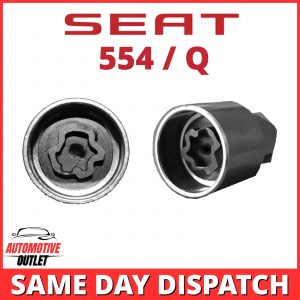 554 / Q MASTER LOCKING 17mm WHEEL SECURITY NUT KEY BOLT SOCKET REMOVER FOR SEAT