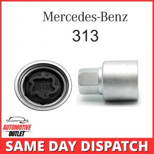 MASTER SECURITY WHEEL LOCKING BOLT KEY 313, 17mm SOCKET FOR MERCEDES A C E CLASS