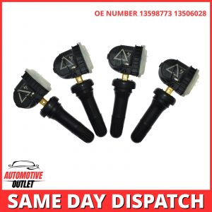 4X TYRE PRESSURE VALVE SENSOR 13598773 433 MHZ FOR VAUXHALL MOKKA / MOKKA X