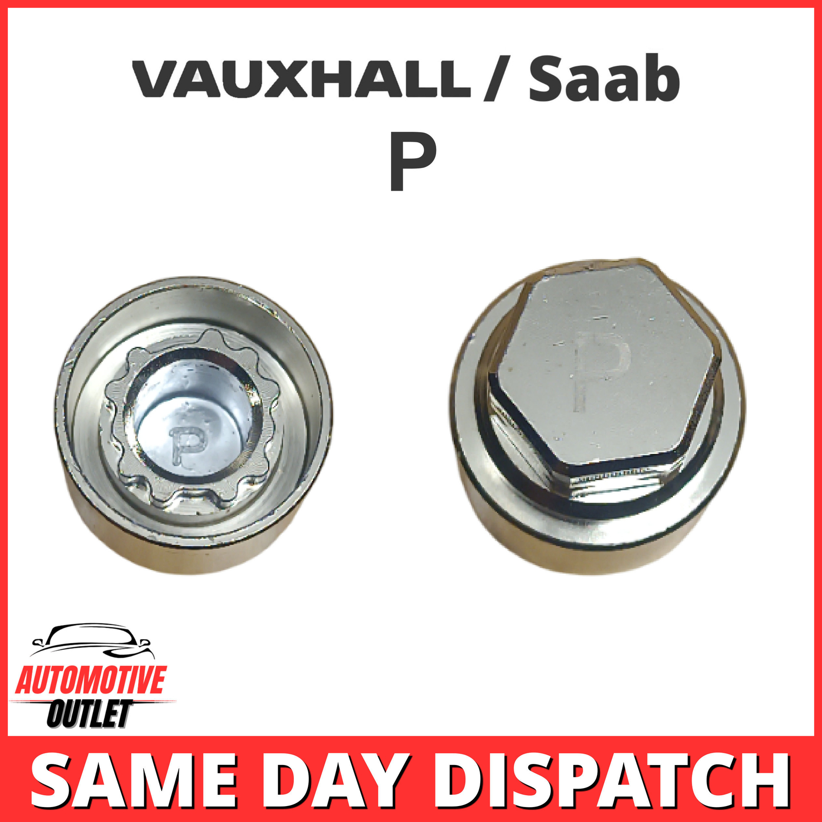 MASTER SECURITY LOCKING BOLT WHEEL NUT REMOVER KEY SOCKET P FOR VAUXHALL