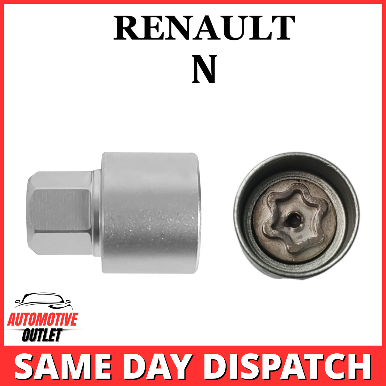 LOCKING WHEEL MASTER SECURITY NUT BOLT REMOVER KEY SOCKET N FOR RENAULT