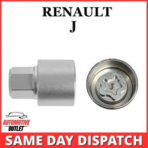 LOCKING WHEEL MASTER SECURITY NUT BOLT REMOVER KEY SOCKET J FOR RENAULT