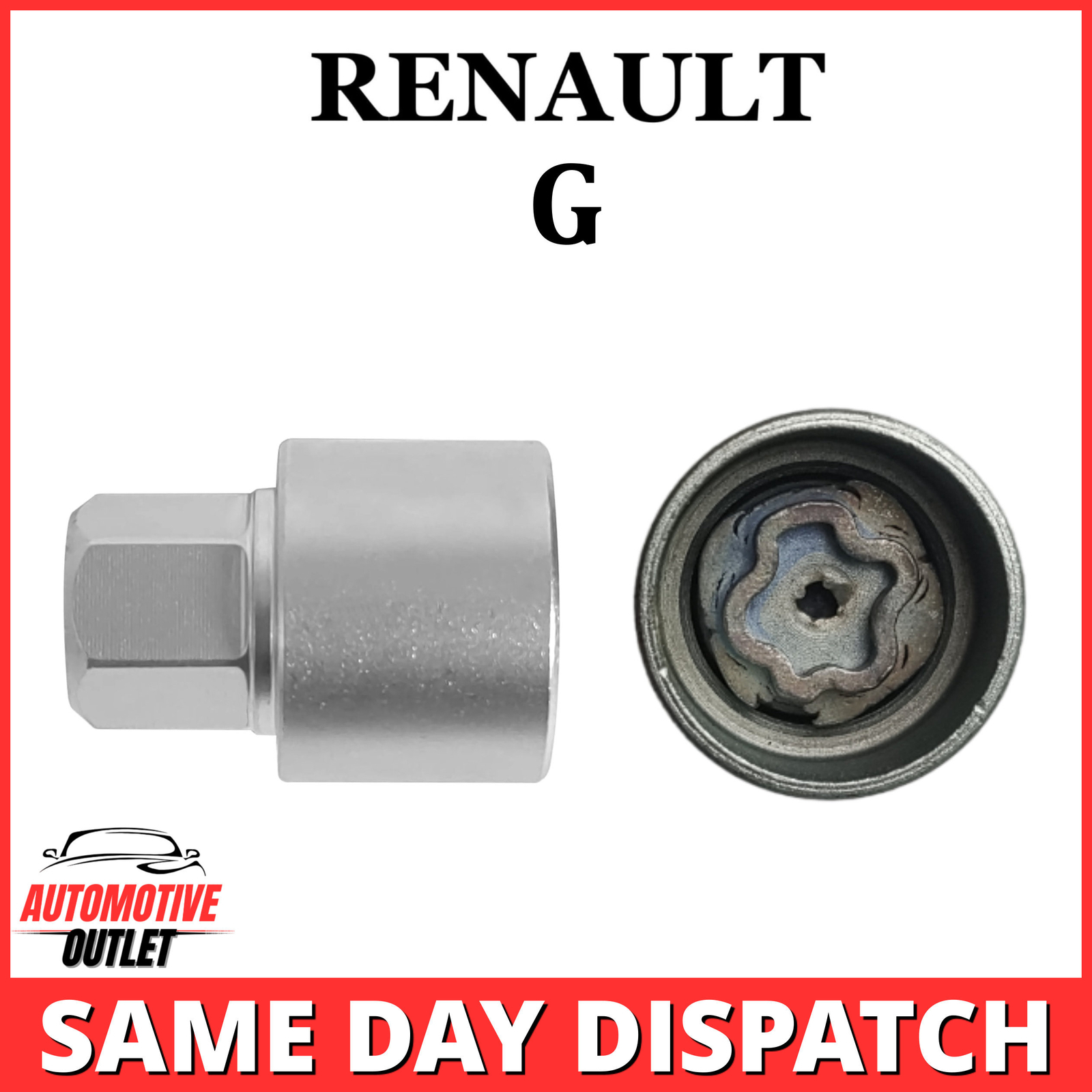 LOCKING WHEEL MASTER SECURITY NUT BOLT REMOVER KEY SOCKET G FOR RENAULT