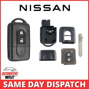 2 BUTTON KEY CASE FOR NISSAN QASHQAI J10 2006-2013 REMOTE FOB SHELL NSN14 KIT OE