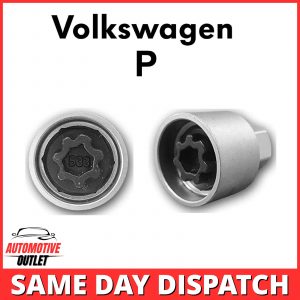 MASTER LOCKING WHEEL SECURITY BOLT KEY ANTI THEFT FOR VOLKSWAGEN NUMBER 533, P