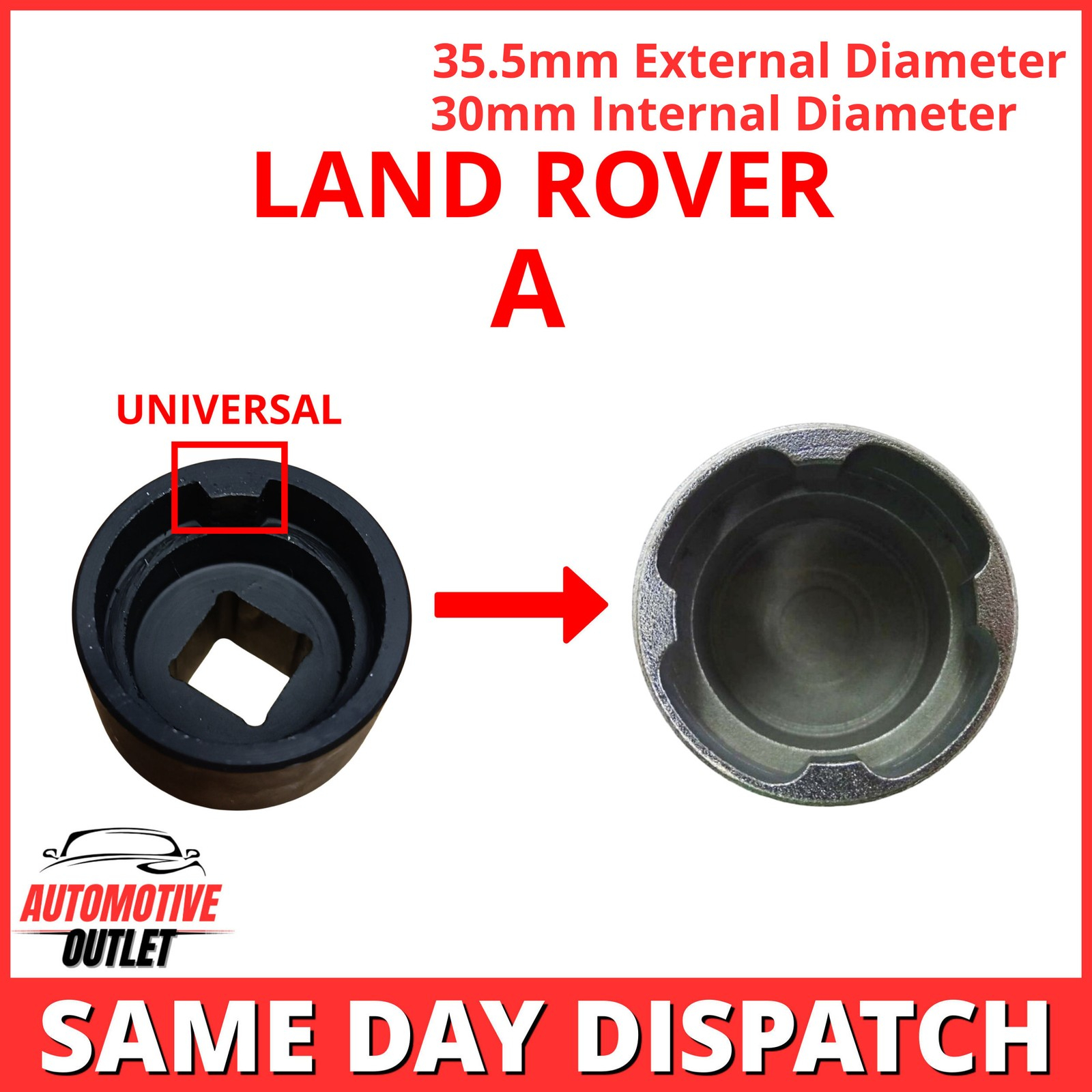 DISCOVERY 3/4 LOCKING WHEEL NUT BOLT KEY A FOR LAND ROVER RANGE ROVER KBM500020