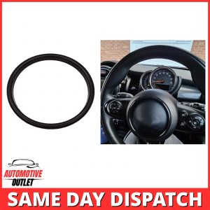 STEERING WHEEL CENTER RING COVER BLACK FOR MINI F54 F55 F56 F57 F60 COOPER S JCW