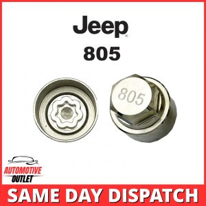 MASTER LOCKING WHEEL SECURITY NUT KEY BOLT SOCKET REMOVER NUMBER 805 FOR JEEP