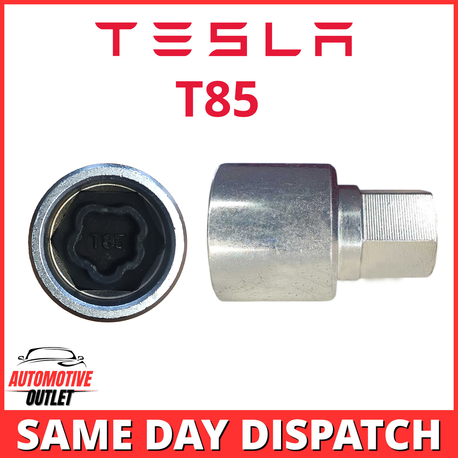 T85 CAR MASTER WHEEL LOCK NUT KEY SECURITY BOLT SOCKET SCREW TOOL FOR TESLA