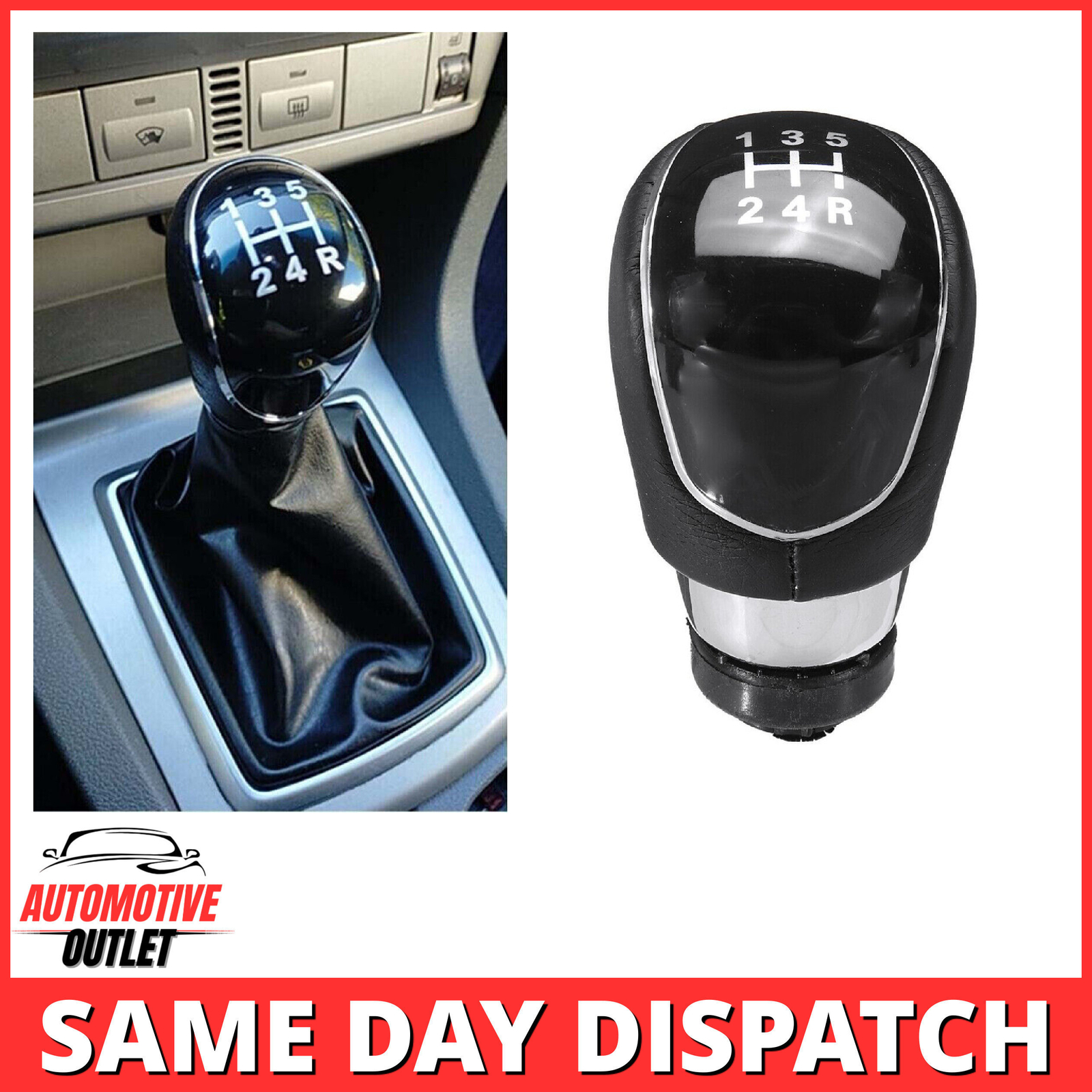 5 SPEED GEAR LEVER STICK SHIFT KNOB BLACK 1571917 FOR FORD FIESTA FOCUS MONDE