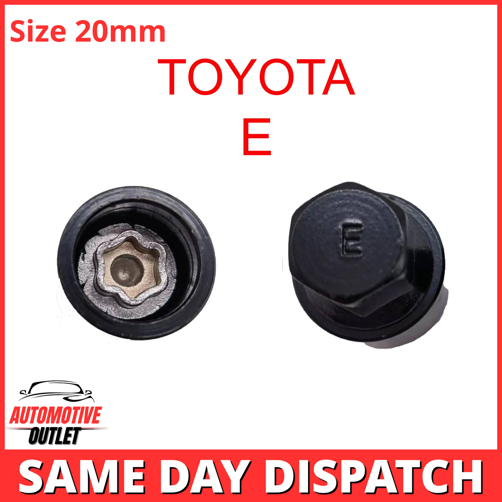 MASTER LOCKING WHEEL SECURITY NUT KEY BOLT SOCKET REMOVER LETTER E FOR TOYOTA