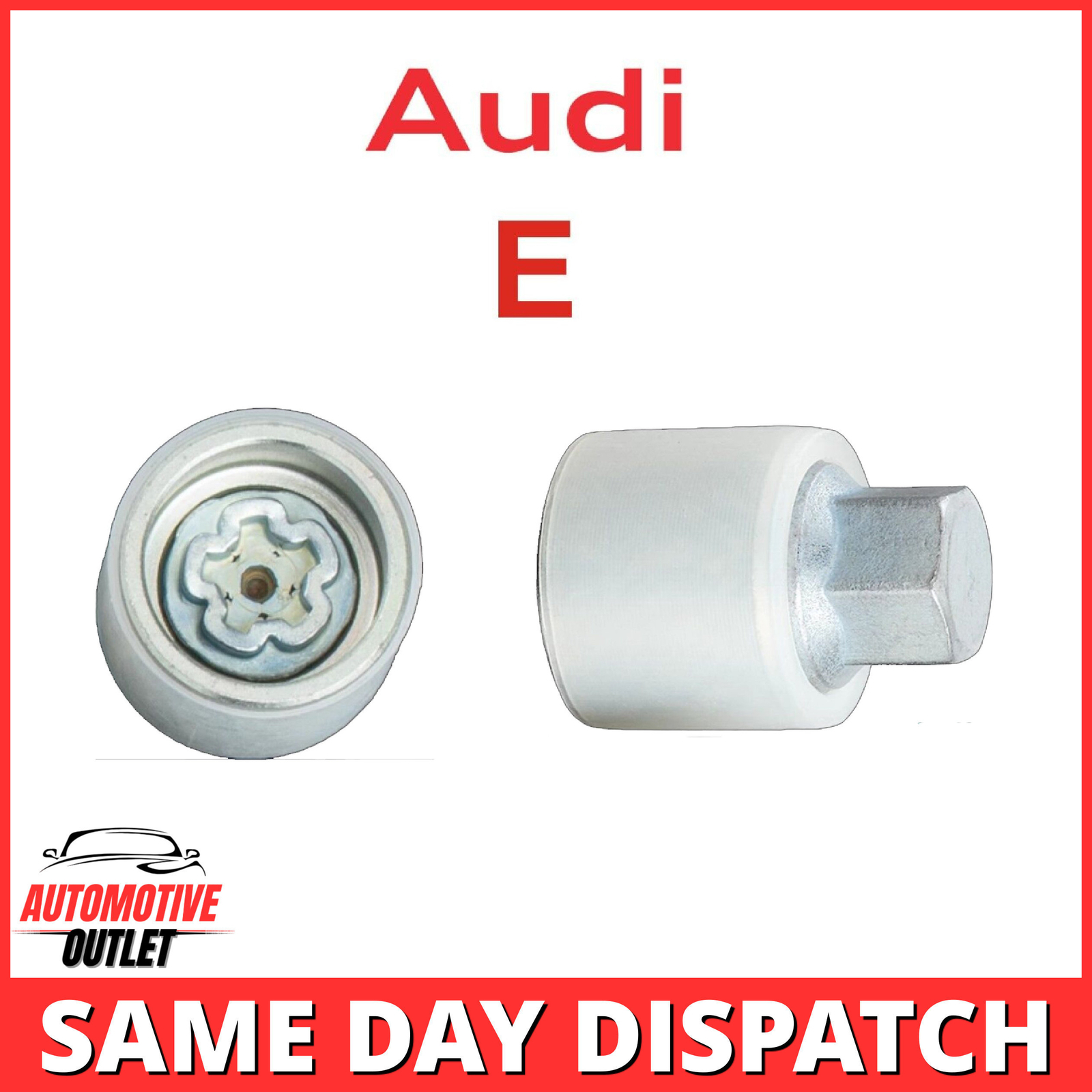 805 LETTER E MASTER LOCKING WHEEL SECURITY BOLT SOCKET ANTI THEFT KEY FOR AUDI