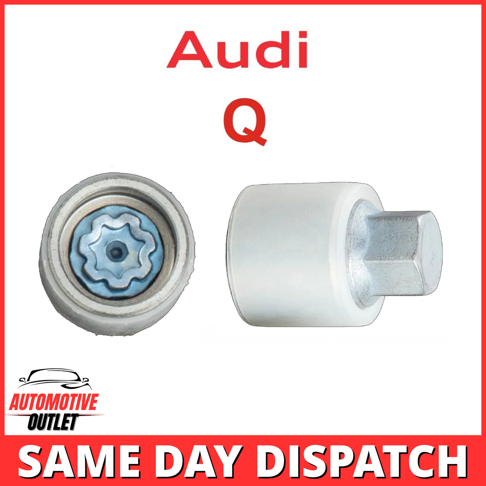 814 LETTER Q MASTER LOCKING WHEEL SECURITY BOLT SOCKET ANTI THEFT KEY FOR AUDI