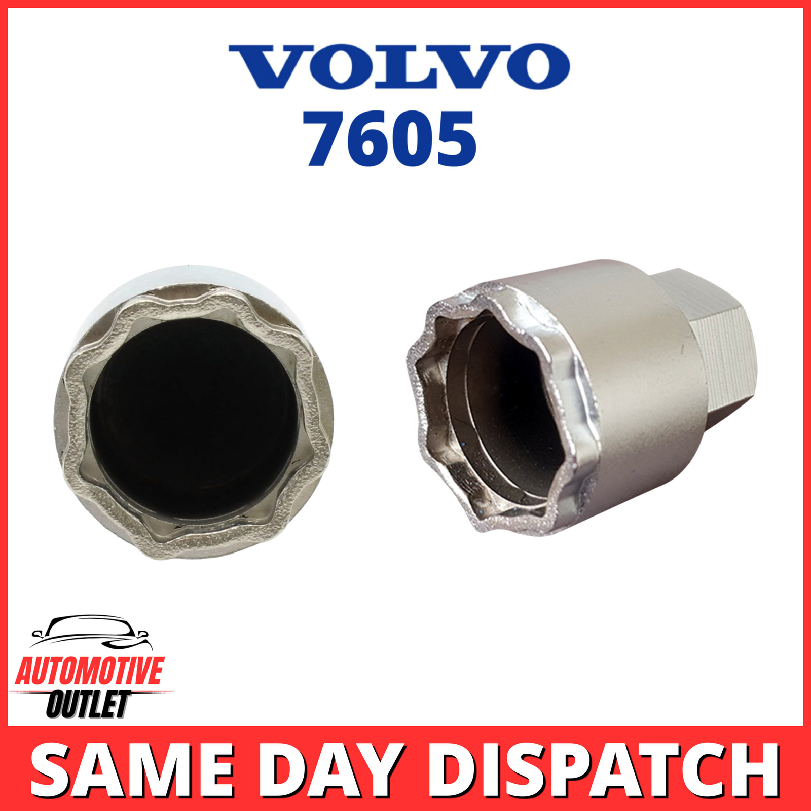 SECURITY MASTER LOCKING WHEEL NUT KEY CODE 7605 LWNK BOLT LUGNUT XC60 FOR VOLVO