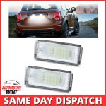 2x NUMBER LICENSE PLATE LIGHT LAMP FOR MINI COOPER R50 R52 CABRIO R53 2001-2007