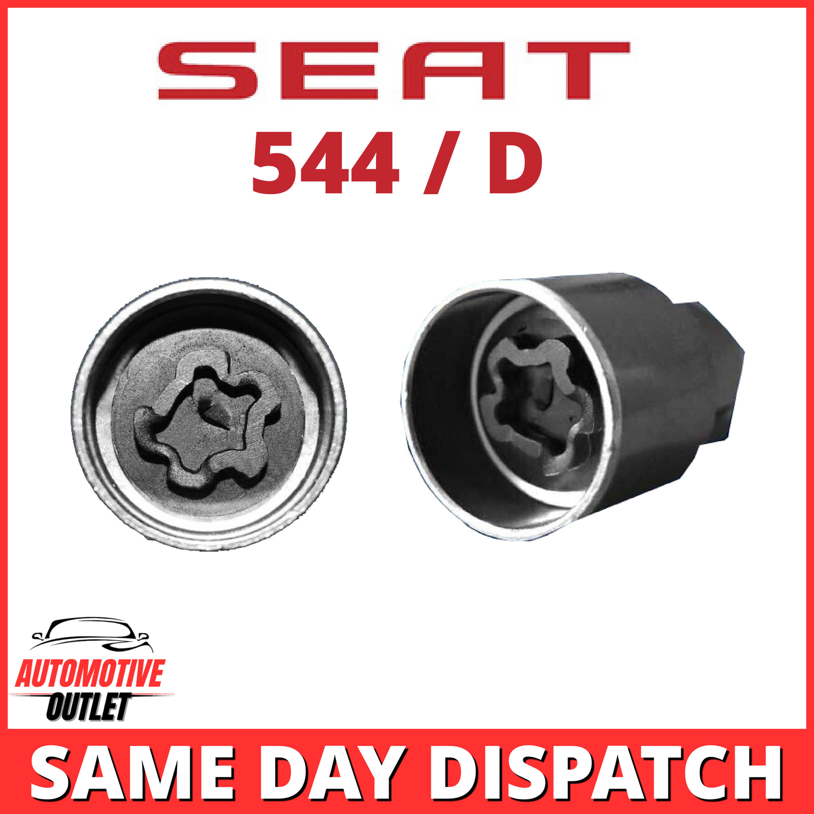 544 / D MASTER LOCKING 17mm WHEEL SECURITY NUT KEY BOLT SOCKET REMOVER FOR SEAT