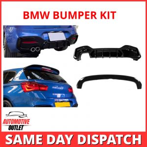 REAR SPOILER M PERFORMANCE STYLE GLOSS BLACK FOR BMW 1 SERIES M140I F20 11-19LCI