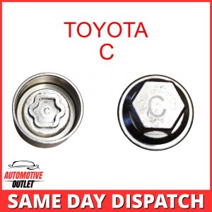 MASTER LOCKING WHEEL SECURITY KEY 20mm BOLT SOCKET REMOVER LETTER C FOR TOYOTA