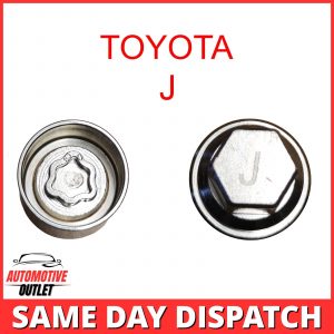 MASTER LOCKING WHEEL SECURITY KEY 20mm BOLT SOCKET REMOVER LETTER J FOR TOYOTA