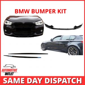 FRONT SIDE BUMPER M PERFORMANCE GLOSS BLACK FOR BMW 1 SERIES F20 F21 M140I 11-19