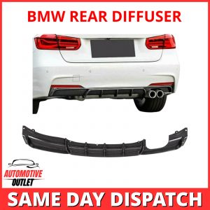 REAR DIFFUSER SPOILER LIP M SPORT DUAL EXIT CARBON FOR BMW 3 SERIES F30 F31