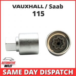 MASTER LOCKING WHEEL SECURITY NUT BOLT REMOVER KEY 115 FER1730 FOR VAUXHALL SAAB